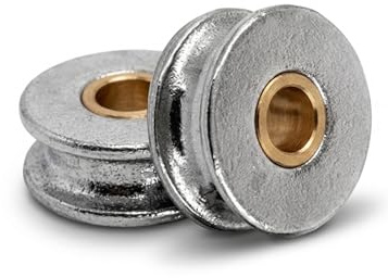 PROTECH 2 Stück Seilrollen 32mm Drahtseil Rolle Stahlseil Blockseilrolle aus Edelstahl Umlenkrolle