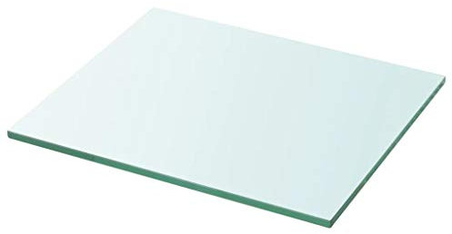 yorten Regalboden Glas Transparent Glasboden Einlegeboden Glasablage Glasregal Ersatzteile 30 x 25 cm (L x B) Stärke 8 mm Tragfähigkeit 15 kg
