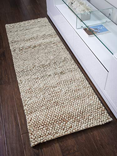 Better Trends 100% Wool in Vibrant Colors, Copper, 24 x 72 Runner
