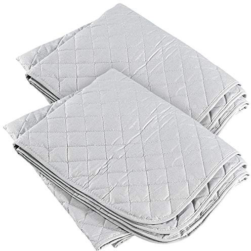 infactory Bügeltischdecke: 2er-Set 3-lagige XL-Bügeldecken 120x73cm, hitzeabweisende Beschichtung (Bügeldecke für Dampfbügeleisen, Decken für Bügeln, Bügeleisen)