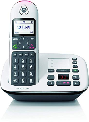 Motorola Lifestyle CD5011 - Téléphone numérique sans Fil avec répondeur - Blanc/Noir