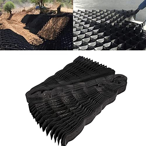 Stabilizzatore Ghiaia Griglia Stabilizzatrice per Ghiaia Resistente, Grandi Griglie Geotermiche Permeabili a Nido D'ape, Base Della Geogriglia per L'abbellimento del Parcheggio del Giardino Carrabile,