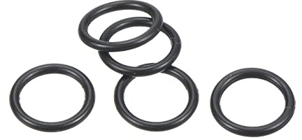 PATIKIL 20 Stück Dichtungsringe O-Ringe Gummidichtung 8mm AD 6mm ID 1mm Dicke Nitrilgummi Unterlegscheibe Dichtungssatz Gummischeiben für Auto Klimaanlage Wasserhahn Rohr Schwarz