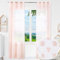 BOD HOME 2 Piezas Cortina Infantil Translúcida para Habitación de Niñas, 140 x 260cm Ancho x Alto, Cortina Dormitorio Infantil Rosa con Diseño de Letras, Material 100% Poliéster