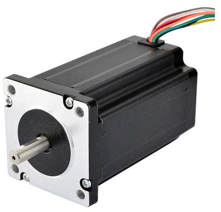 SHYISY Moteur Pas à Pas Nema 24 à Double Arbre, 8 Fils, 1.8 degrés, 3,4 nm (481.6 Oz.in), 60x100mm, imprimante 3D, Robot CN-C/fraiseuse CN-C