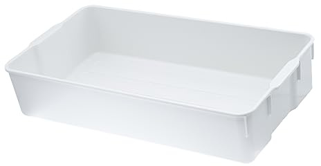 Leni Pflanzschale - Transportschale - Anzuchtschale - Kunststoff 56,0cm x 31,5cm x 11,8cm (1, Weiß)