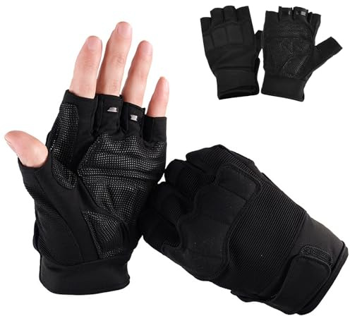 Fitness Handschuhe Atmungsaktiv für Damen und Herren, Rutschfester Silikon Trainingshandschuhe, Gewichtheben Handschuhe, Sporthandschuhe Geeignet mit Mikrofasergewebe für Krafttraining Radfahren (M)