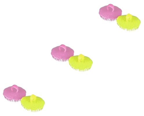 Gogogmee 3 Sets Sanfte Kopfhautmassagebürste Zum Haarewaschen Shampoobürste Jadekamm Zur Linderung Von Kopfschmerzen 2 Stück * 3 Zufällige Auswahl