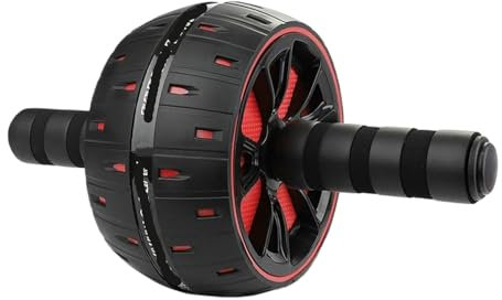 NMGHUTE Bauchroller Bauchmuskeltrainer Bauchtrainer Ab Roller Rad Trainingsgerät Für Core Workout Rad Roller Für Home Gym Für Bauchmuskeltraining Bauchrad Bauchtrainer ab Roller(Black)