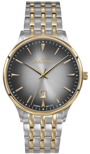 Dugena Herren-Armbanduhr Grace, Quarz, Mineralglas, Datumsanzeige, wasserdicht, 5 bar