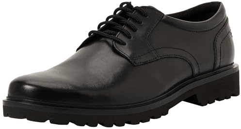 Clarks Berwick Lace Mens Black Leather, 9.5