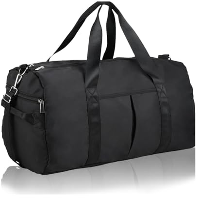 Sac de sport pour homme et femme - Sac de voyage étanche de 40 l - Sac de natation - Sac d'entraînement pour le sport, la gym - Sac à main imperméable - Noir, bleu, 1 pièce
