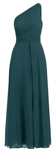 APART Fashion One-Shoulder Abendkleid-klänning, mörkgrön, 44 kvinnor, Mörkgrön, 42