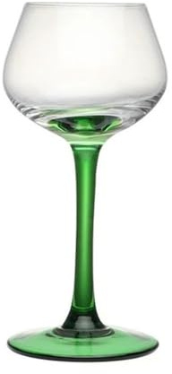 ZKALQECNF Copas de Champán Copa de champán, 1 Juego de Copas de champán de Copa Grande con Tallo Verde, Capacidad de 4,73 oz for reuniones con Amigos Copas Flauta Champagne