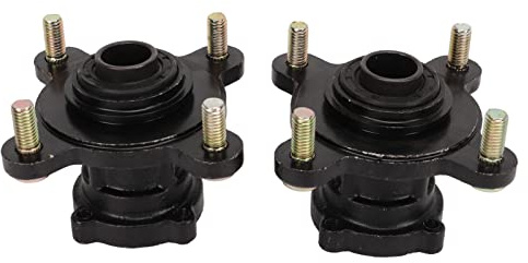 4 Cubo de Llanta de Rueda Delantera de los Pernos, Conjunto de Freno de Disco Delantero de Aleación de Acero para ATV de Kart de GO, Resistente a la Duración y Resistente Al