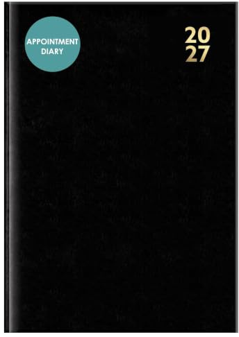 Terminplaner 2026, A4, Tag pro Seite, schwarzes Terminkalender, Stundenfächer, fester Einband, Business-Tagesplaner, Organizer, Büro, Schreibtisch, Zuhause
