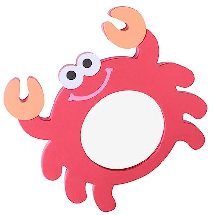 iplusmile Jouet De Bain pour Bébé Miroir Flottant Eva Small Antidérapant Sécuritaire pour Garçon Et Filles Apprentissage Animal Usage Bain