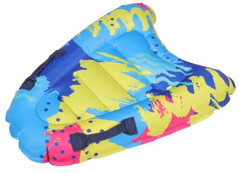 Gogogmee Aufblasbares Kinder Bodyboard Surfbrett Tragbares PVC Board Mit Griff Schwimmhilfe Für Schwimmunterricht Und Sommerwasseraktivitäten