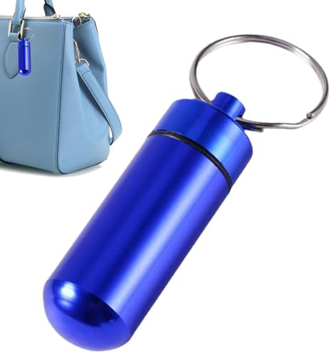 Pillendose – Tragbarer Pillenbehälter | Wasserdichter Schlüsselanhänger