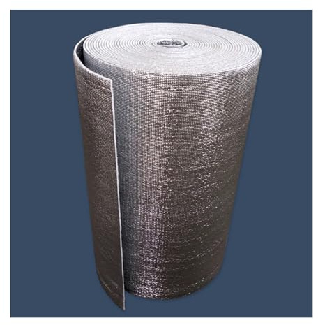 YPIOUREN Feuille D'aluminium Isolante À Économie D'énergie, Pare-vapeur En Aluminium, Rouleau Isolant For Radiateur, For Plafonds, Murs(1000cm/393.7in,0.5cm/0.2in)