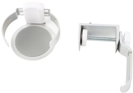 Fyearfly Portavasos 2 en 1 con colgador para auriculares debajo del escritorio Soporte para auriculares para juegos antiderrames giratorio de 360 ​​​​grados con portavasos Diseño