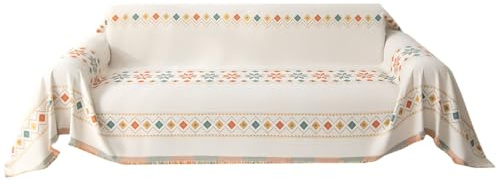 Cubresofá Boho,300x180 cm Cubierta Reversible Protectora para Loveseat | para Sofá en Forma de L - Para Inquilinos Dueños De Perros Propietarios Sala De Estar Dormitorio Despacho Oficina Hogar Hotel E