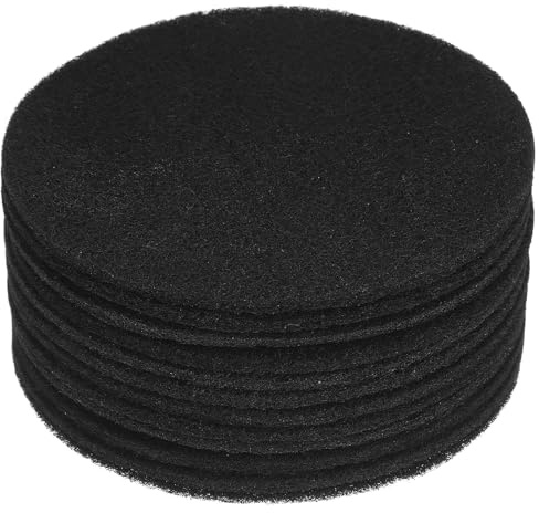 SECFOU Filtro Desodorante Redondo para Cubos de Basura 16 Cm, Pack 12 Unidades, Filtro de Carbón Activado para Control de Olores en Contenedores de Compost y Basura Doméstica