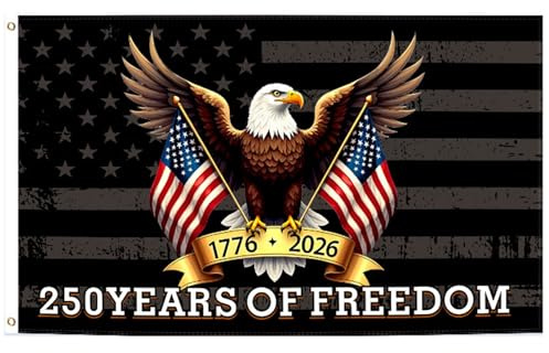 250. Jahrestag der USA-Flagge, 90 x 150 cm, amerikanische 250-Jahr-Feier-Flagge für Outdoor-Dekoration und Unabhängigkeitstag 1776–2026