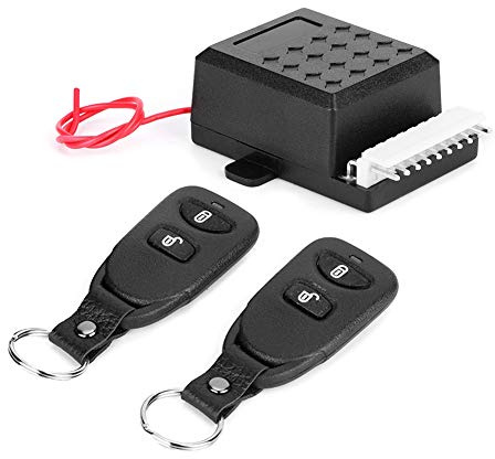 CHICIRIS Universal Car Central Alarm System Remote Control, Anti Theft Key Locking Kit with LED Light Indication and Dual Flash Lights, for All Automobiles