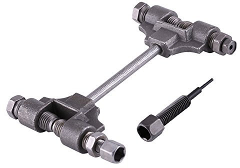 KIMISS Attrezzo per Rivetti per Catena per Moto 140 X 78 Mm, Kit di Riparazione per la Rimozione Dell'attrezzo per Rivetti Tagliati a Catena della Distribuzione della Camma Universale del Motociclo