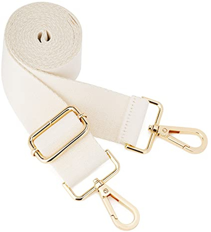 ZOOEASS Wide Shoulder Strap (Solid),Adjustable Replacement Belt Crossbody Canvas Bag Handbag (Beige)