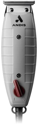 Andis 04780 Professional T-Outliner Beard & Hair Trimmer for Men with Carbon Steel T-Blade, Bump Free Technology – Corded Electric Beard Trimmer, GTO, Grey