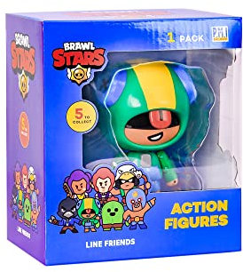 Brawl Stars Leon Actionfigur | 11,4 cm große Sammlerstücke Spielzeugfigur | P.M.I. Ofically Licensed Toys | Supercell | Geschenk für Videospieler | Gelenkfigur
