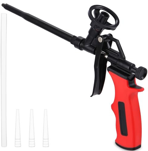 Zawaer Schaumpistole bauschaum, Upgrade bauschaumpistole, Schaum muss nicht gereinigt werden, Metallgehäuse mit PTFE überzogen, geeignet zum Abdichten, Füllen, für den Heim und Bürogebrauch