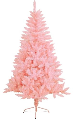 Azorex Árbol de Navidad Artificial Material PVC Soporte de Metal 150/180/210/240cm (Rosa, 240CM)