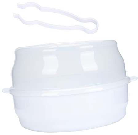 Vaguelly Caja De Esterilización De Biberones Para Microondas Estuche Para Chupetes Artículos Lactancia De Bebés Blanco Práctico Hogar