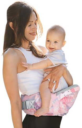 Baby Hüftsitz für 3-30 kg Neugeborene ab Geburt,Ergonomische gemütlich und leichtgewichtig Leichte Taille Hocker 4 Tragepositionen für Kinder 3-36 Monate Neugeborenes