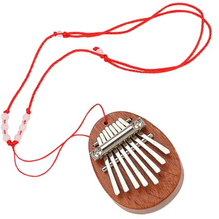 Kleiner Kalimba mit 8 Tasten, Tragbares Daumenklavier | Kinder und Profis, Leichtes Design mit Angenehmem Griffgefühl, Geeignet für Auftritt und Party