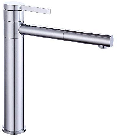 Waschtischarmatur Hoch Wasserhahn Bad Waschbecken Armaturen 360° Schwenkbar Auslaufhöhe 225 MM High Warm und Kaltwasserhahn für Waschbecken Waschtisch Badezimmer, Gäste-WC