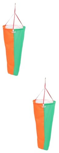 Milisten 2pcs Garden Windsock Durable Weather Vane for Outdoor Decoration Lightweight and Portable Hanging Decor Eye Catching Design for Garden and Festival Use Random Color