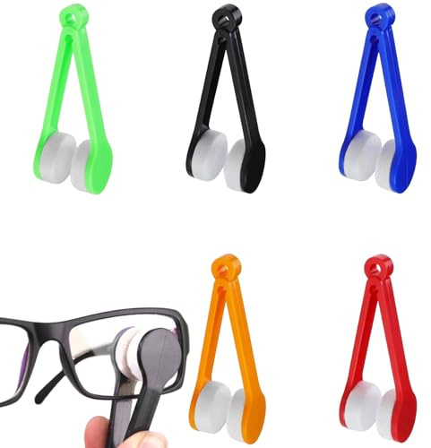 5pcs Nettoyage Lunettes,Essuie Lunettes De Vue,Nettoyage Lunettes De Vue,Nettoyeur Lunettes,Mini Nettoyants Portables En Microfibre Pour Lunettes De Soleil