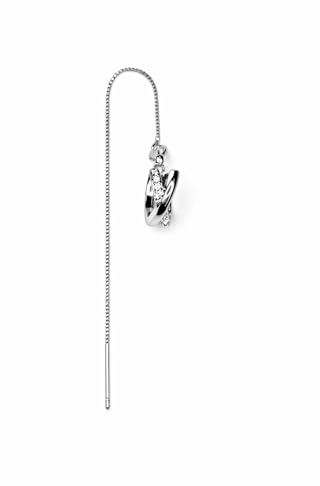 SMYKKO MIRINDA CREOLEN | Edelstahl | Ear Cuff Fake Piercing – Elegante Ohrmanschette in Silberfarben für Damen & Herren | Ohrschmuck ohne Ohrloch ideal für Festival, Party & Alltag