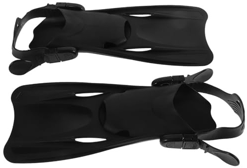 BUGUUYO Verstellbare Schwimmflossen für Erwachsene Unisex Kurzflossen mit Komfort fußriemen für Schwimmen Schnorcheln Tauchen Geeignet für Herren Damen Schuhgröße Langlebig und