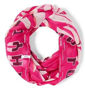 Cecil Loop-Schal mit Mustermix beetroot pink A