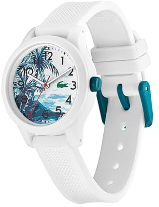 Lacoste Montre Analogique à Quartz pour Enfants avec Bracelet en Silicone Blanc - 2030017