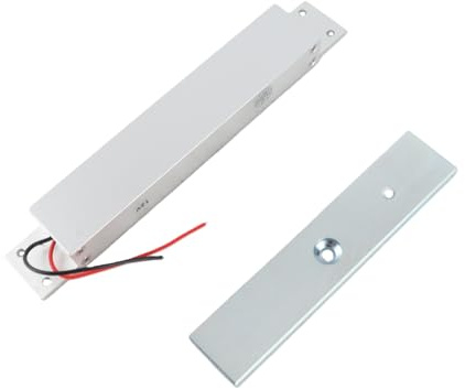 Dioche Étanche électrique Serrure de Porte électromagnétique magnétique électrique tenant la force de serrure d'électro-aimant Mode sûr de NC DC12V 280kg / 600Lbs, pour porte en bois/métal/verre
