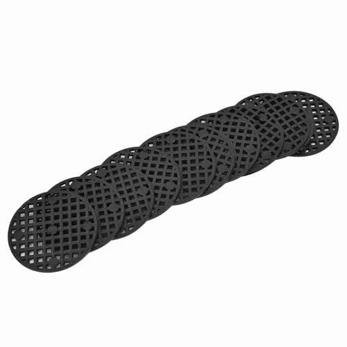 10 pièces Tapis de Pot de Fleur, Jardin Pot de Fleur Absorbant Trou Rond Tapis de Drainage Tapis de Drainage Pot de Plante bonsaï Tapis de Grille inférieure (4.5)