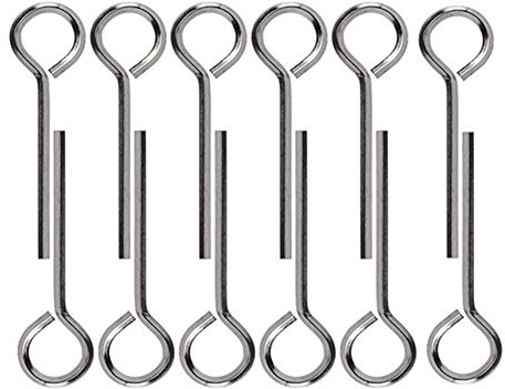 ANTFEES 5/32” Standard Hex Dogging Key with Full Loop, Allen Wrench Door Key for Push Bar Panic Exit Devices, Solid Metal - 12 Packs