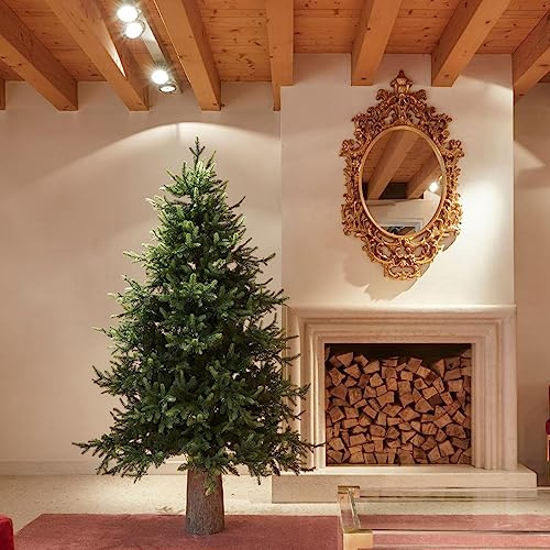 EDG Enzo De Gasperi - Árbol de Navidad de pino Luxury, 180 x 136 cm, realista natural, 2664 ramas