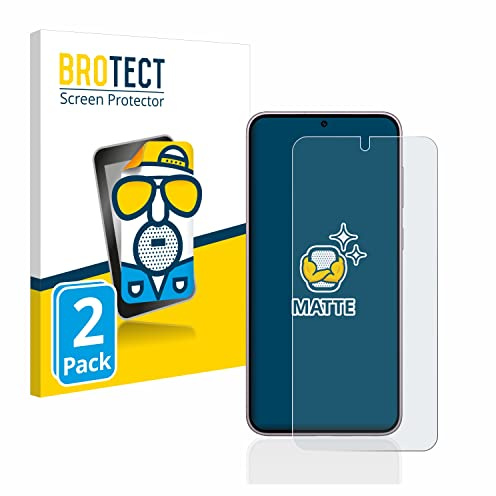 BROTECT Schutzfolie für Samsung Galaxy S23 | 2 Stück Entspiegelnder Displayschutz Made in Germany Matte Displayschutz-Folie Anti-Reflex Anti-Fingerprint Einfache Montage
